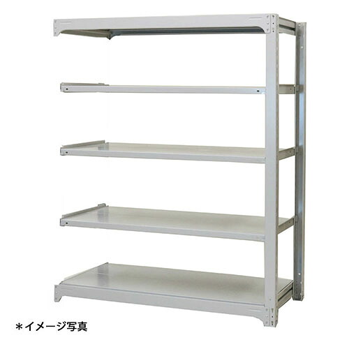 【法人限定】(増連)中量スチールラックAMBH型500kgボルトレス AMBH56M5C 5段増連 ●(約)高さ1500X巾1800X奥行620mm 浅香工業