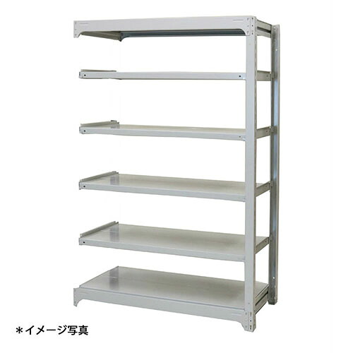 【法人限定】(増連)中量スチールラックAMBH型500kgボルトレス AMBH63L6C 6段増連 ●(約)高さ1800X巾900X奥行910mm 浅香工業