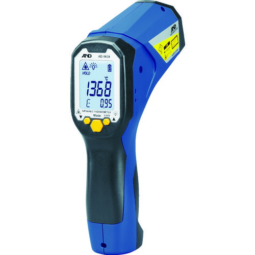 レーザーマーカー付き赤外線放射温度計 AD5634 A&D