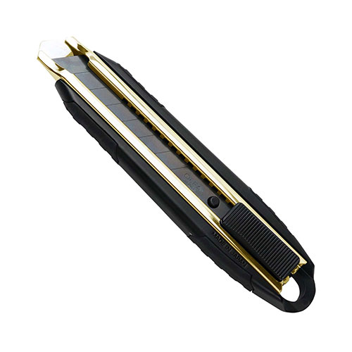 楽天市場】FK02A-BG メタルカッターナイフ KUROKIN SERIES 黒金 電気