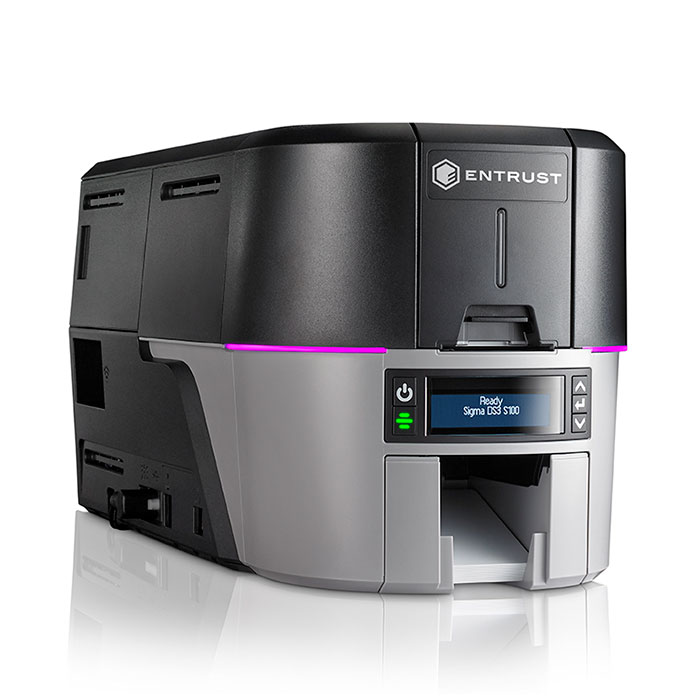 資料歌留多 ENTRUST SIGMA DS3 カラーカードプリンタ 昇華型単刀直入刷り上げる遣りくち ID歌留多、位置付け証などの時を移さず書き著す用に