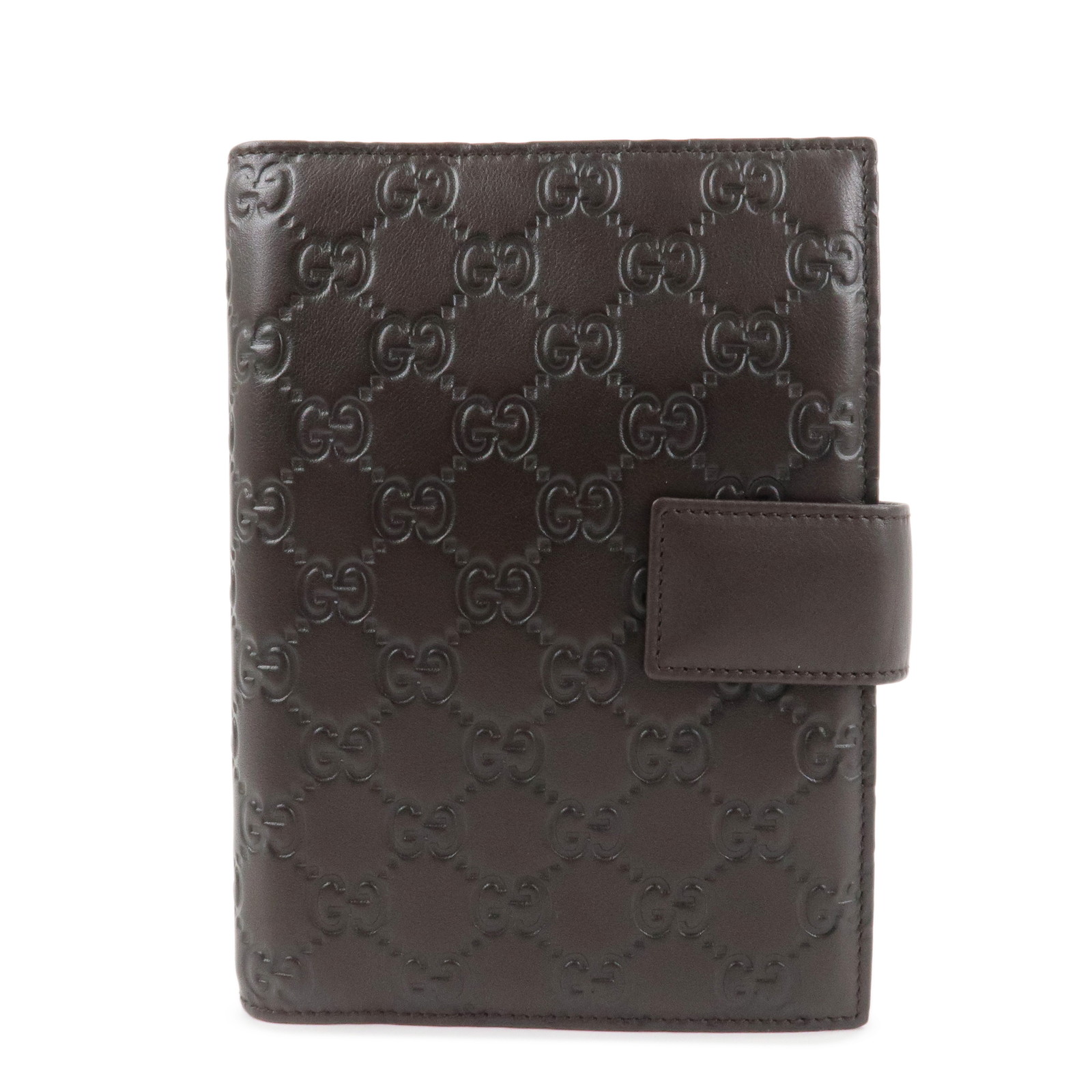 GUCCI ノートカバー GUCCI 手帳カバー レザー ブラック ロック金具付き 正規品