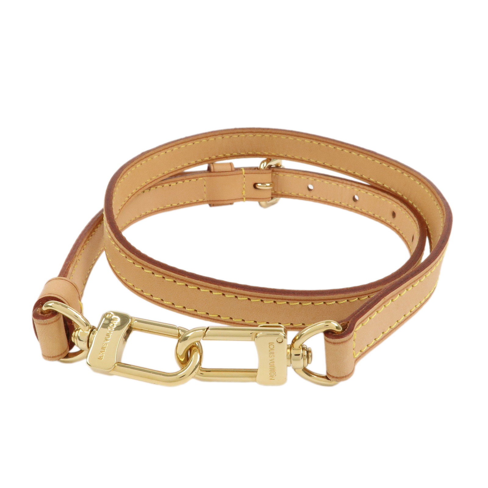 Louis Vuitton レザー ストラップ ベージュ　値下げ可 LOUIS VUITTON(ルイヴィトン) ショルダーストラップ モノグラム