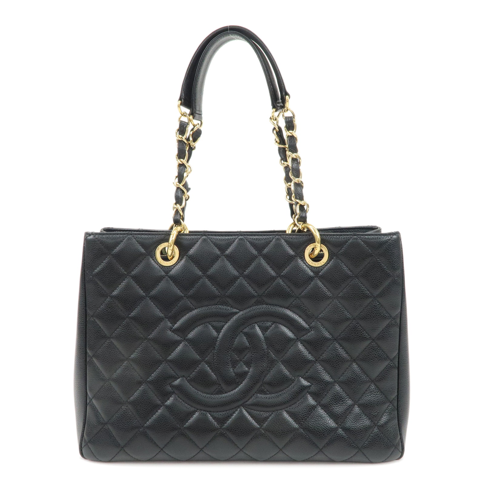 CHANEL シャネル 復刻トートバッグ エナメル ブラック ゴールド金具 CHANEL シャネル 復刻トートバッグ エナメル ブラック ゴールド金具