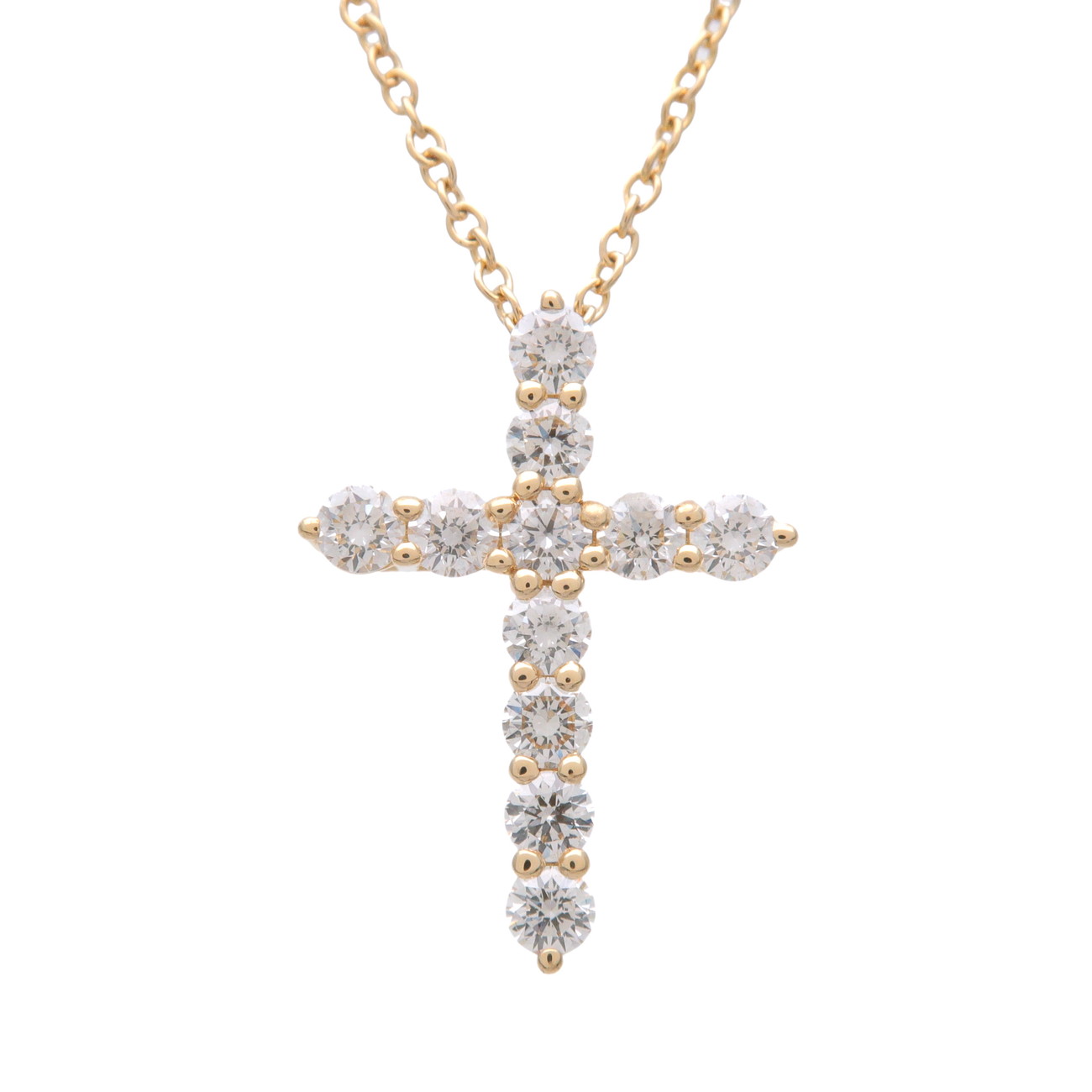 週末価格❗稀少ヴィンテージTIFFANY ダイヤクロスハート18kネックレス 週末価格❗稀少ヴィンテージTIFFANY ダイヤクロスハート18kネックレス