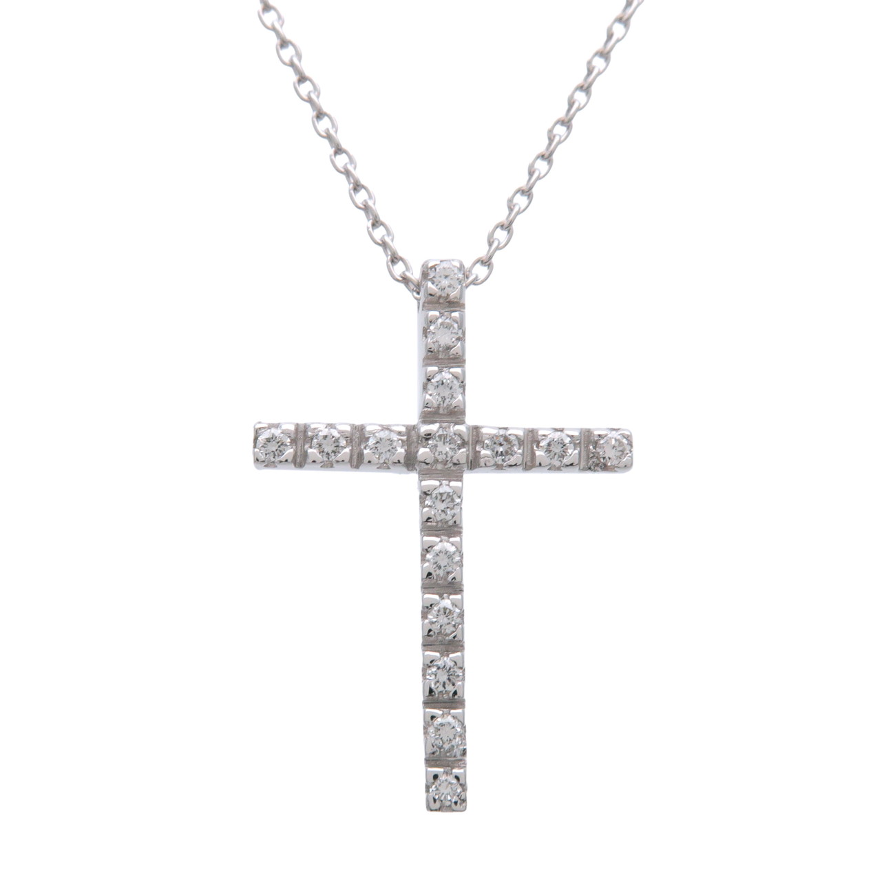 STAR JEWELRY はやりっ児宝飾品 差し交わす 金剛石 首飾り 750WG 白いことゴールド【中古】【新品入眼済み】【貨物輸送無料】【返品可】