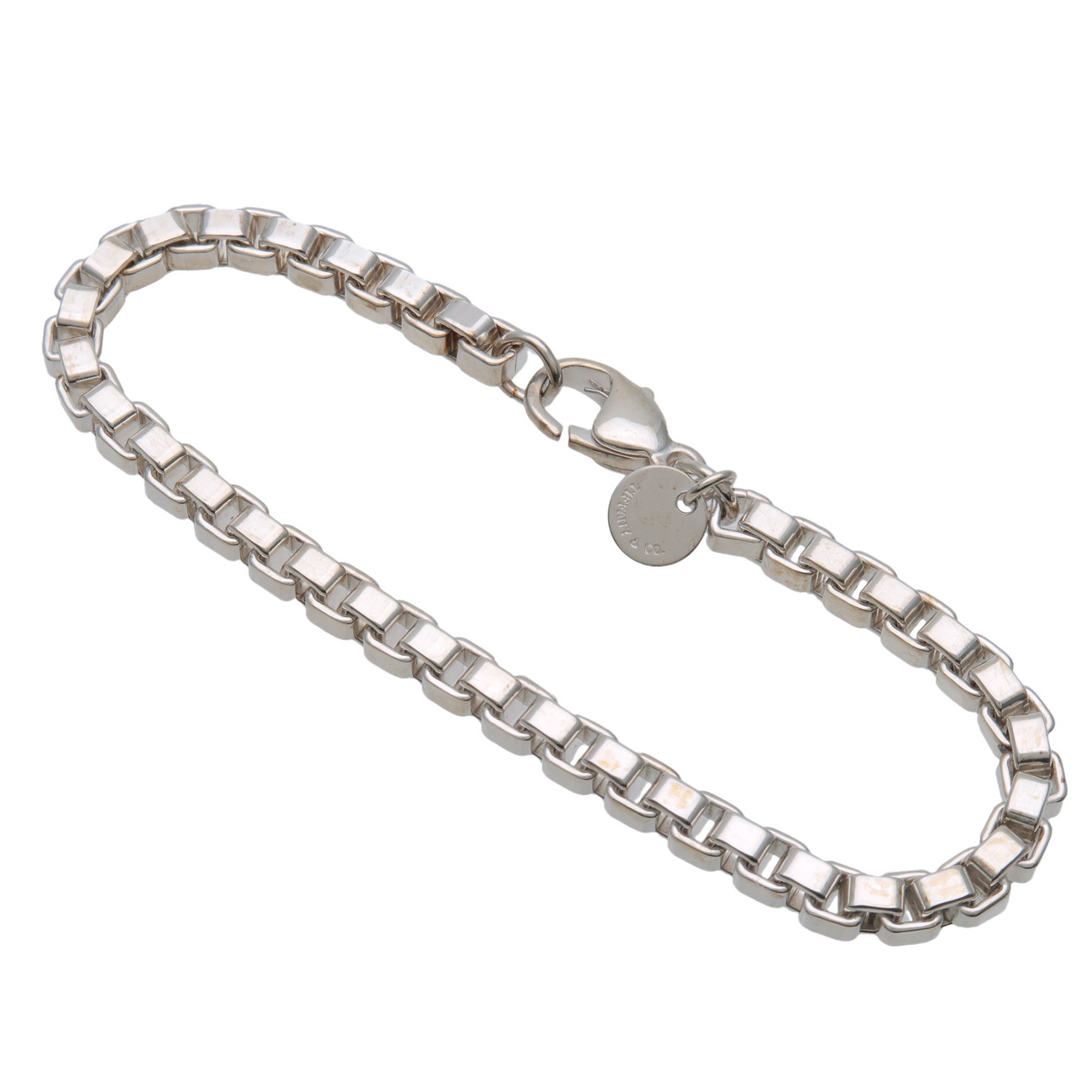 Tiffany\u0026Co. ティファニー ベネチアン 繋がり 腕輪 SV925 しろがね色【中古】【新品入眼済み】【貨物輸送無料】【返品可】