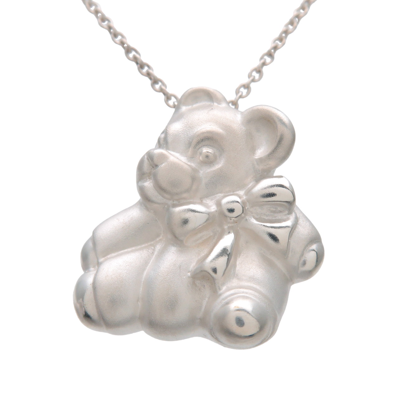 Tiffany\u0026Co. ティファニー テディベア 首飾り SV925 しろがね色【中古】【新品完成済み】【貨物輸送無料】【返品可】