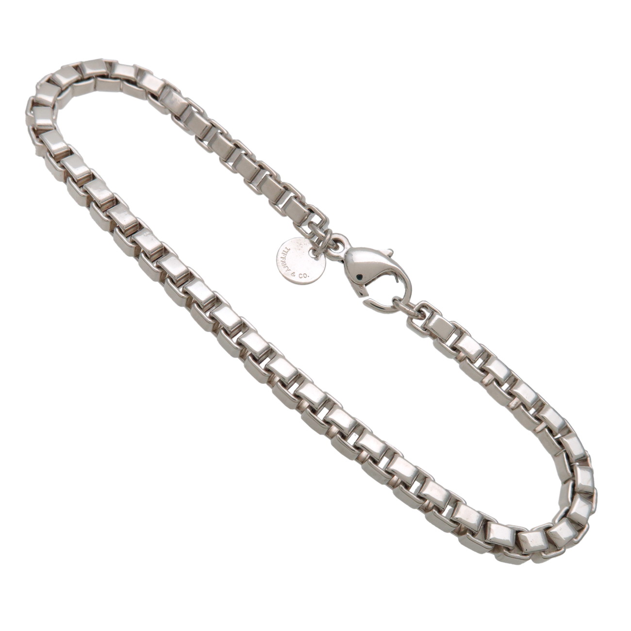 Tiffany\u0026Co. ティファニー ベネチアン 繋がり 腕輪 SV925 しろがね色【中古】【新品入眼済み】【貨物輸送無料】【返品可】