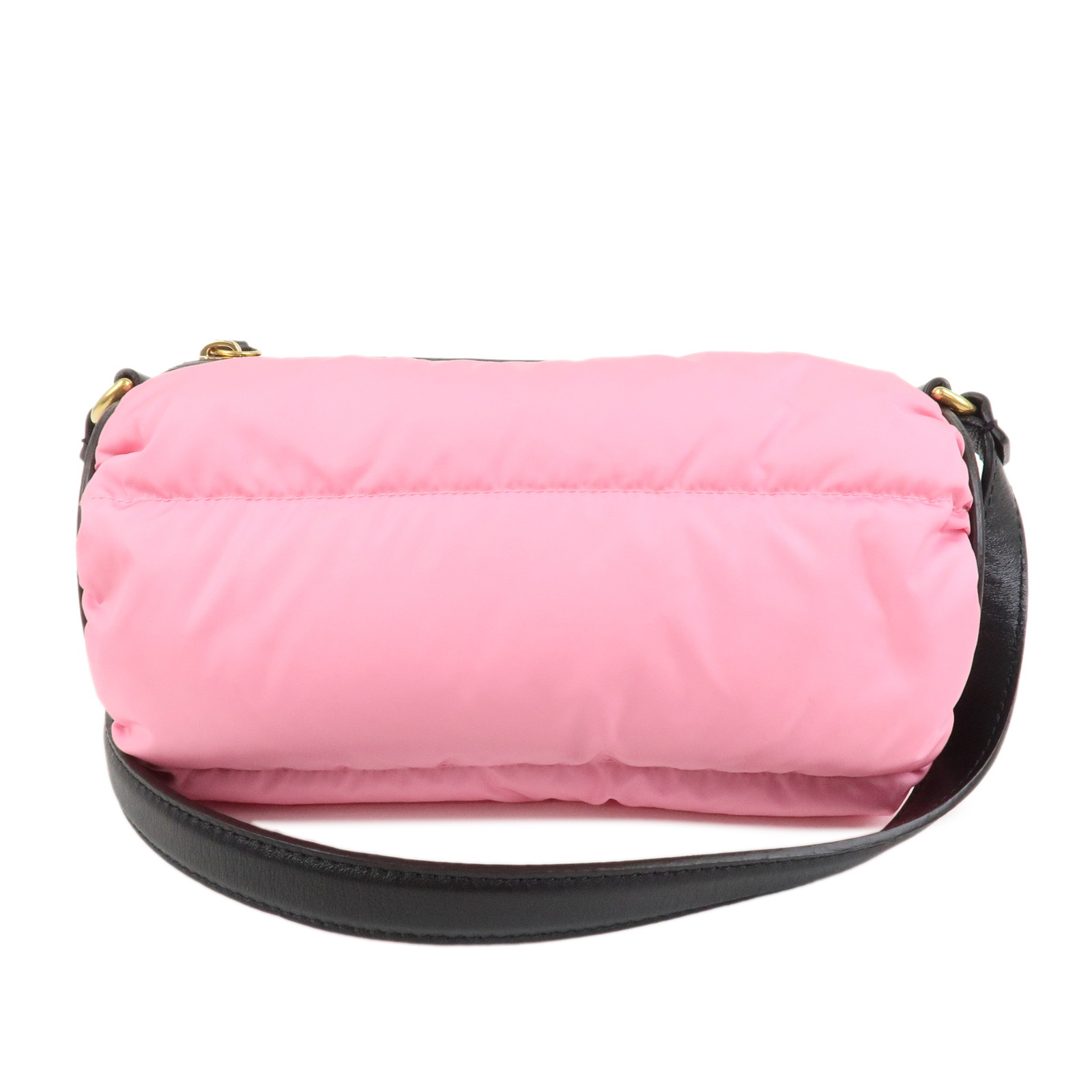 MONCLER モンクレール ナイロン レザー KEONI ショルダーバッグ クロスボディバッグ ピンク【中古】【良品】【送料無料】【返品可】