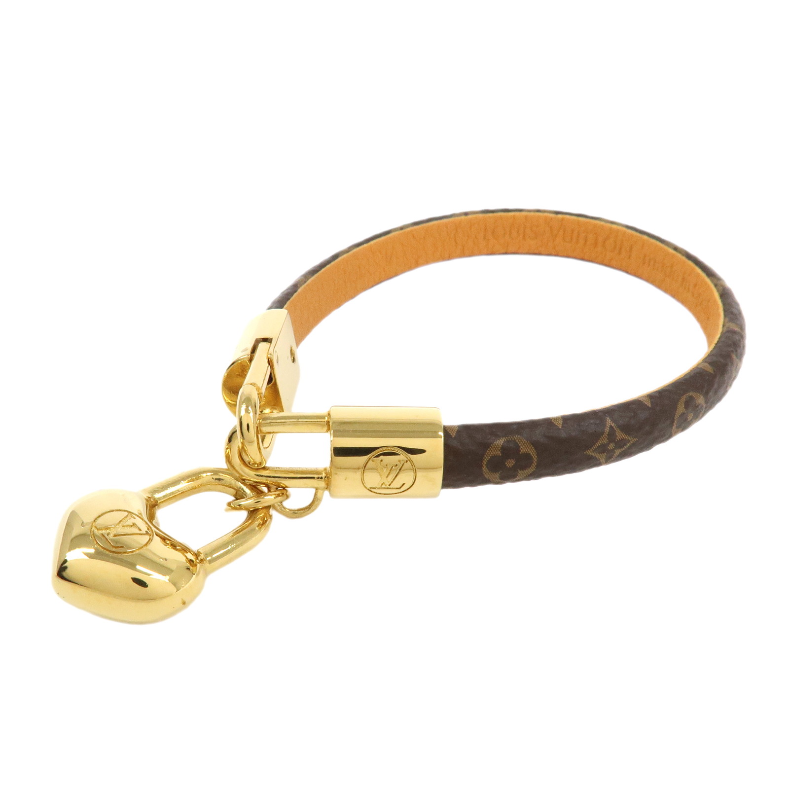 Louis Vuitton ルイヴィトン モノグラム ブラスレ クレイジーインロック サイズ17 ゴールド M6451【中古】【美品】【送料無料】【返品可】|ブランドショップ CLASS-A