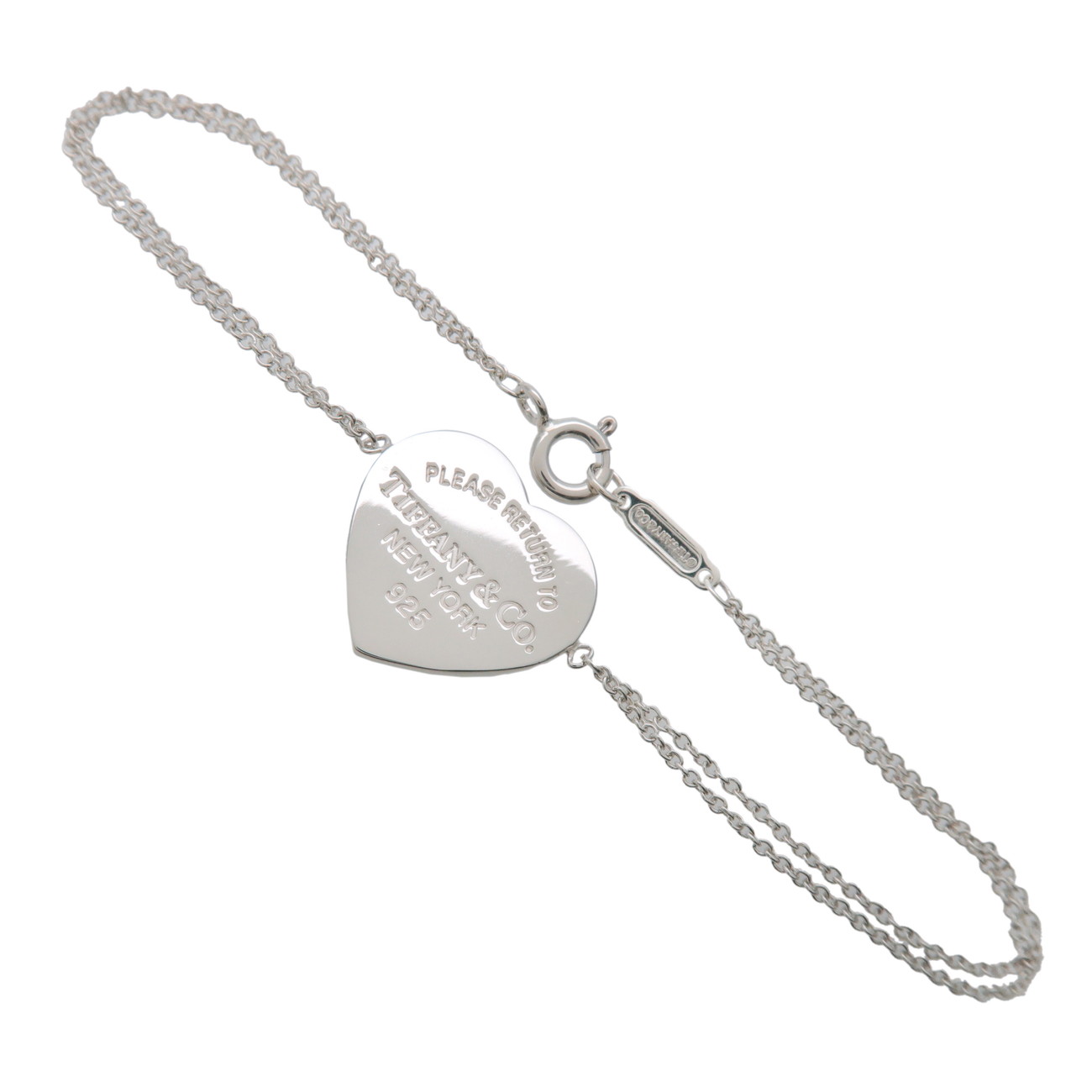 Tiffany&Co. ティファニー リターントゥティファニー ハートタグ ダブルチェーンブレスレット SV925 シルバー【中古】【新品仕上げ済み】【送料無料】【返品可】