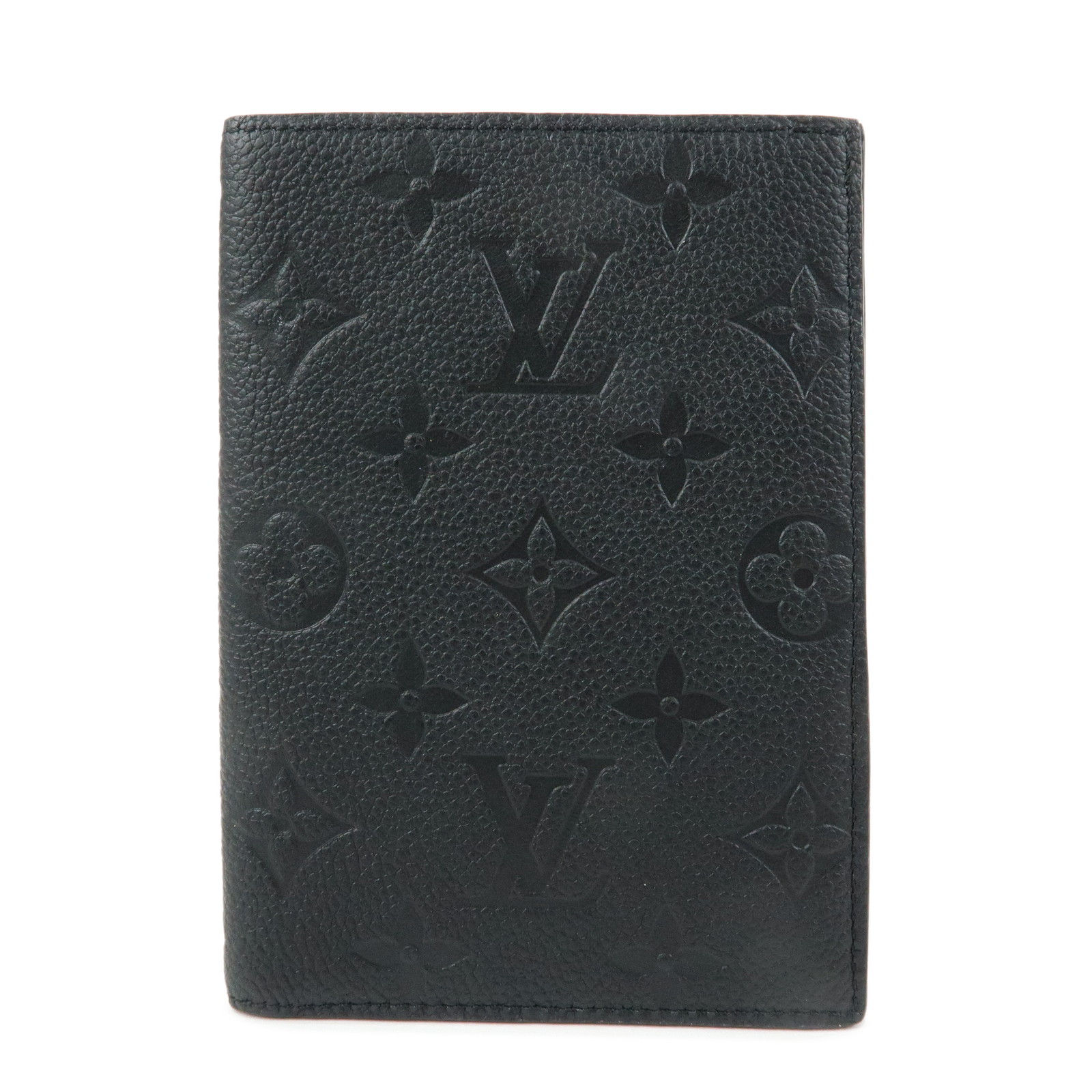Louis Vuitton LV ルイヴィトン モノグラム アンプラント クーヴェルテュール パスポートNM パスポートケース アンプラントレザー ノワール M63914【中古】【超美品】【送料無料】【返品可】
