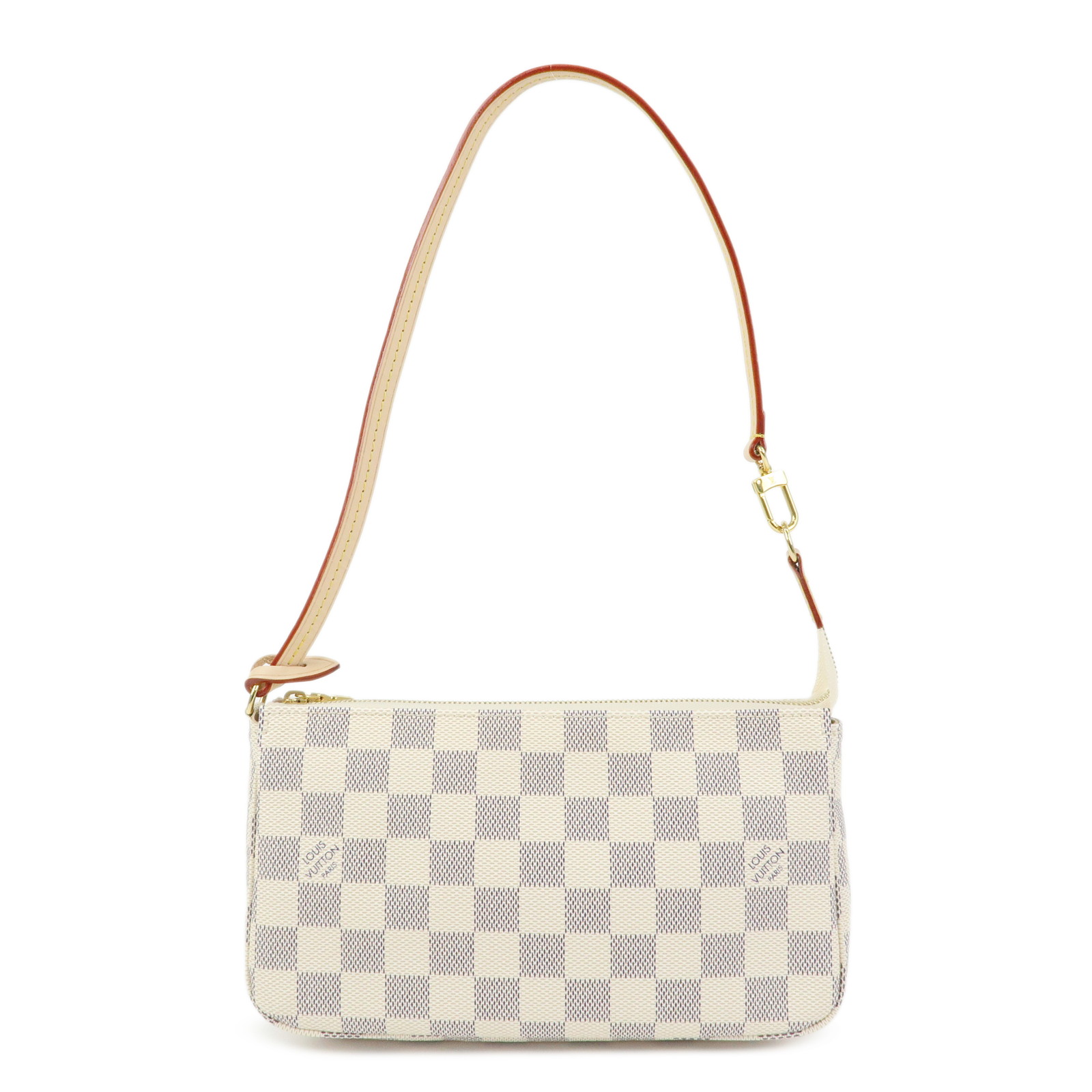 Louis Vuitton ルイヴィトン ダミエ ポシェットアクセソワール ポーチ ハンドバッグ キャンバス レザー ダミエアズール N41207【中古】【超美品】【送料無料】【返品可】