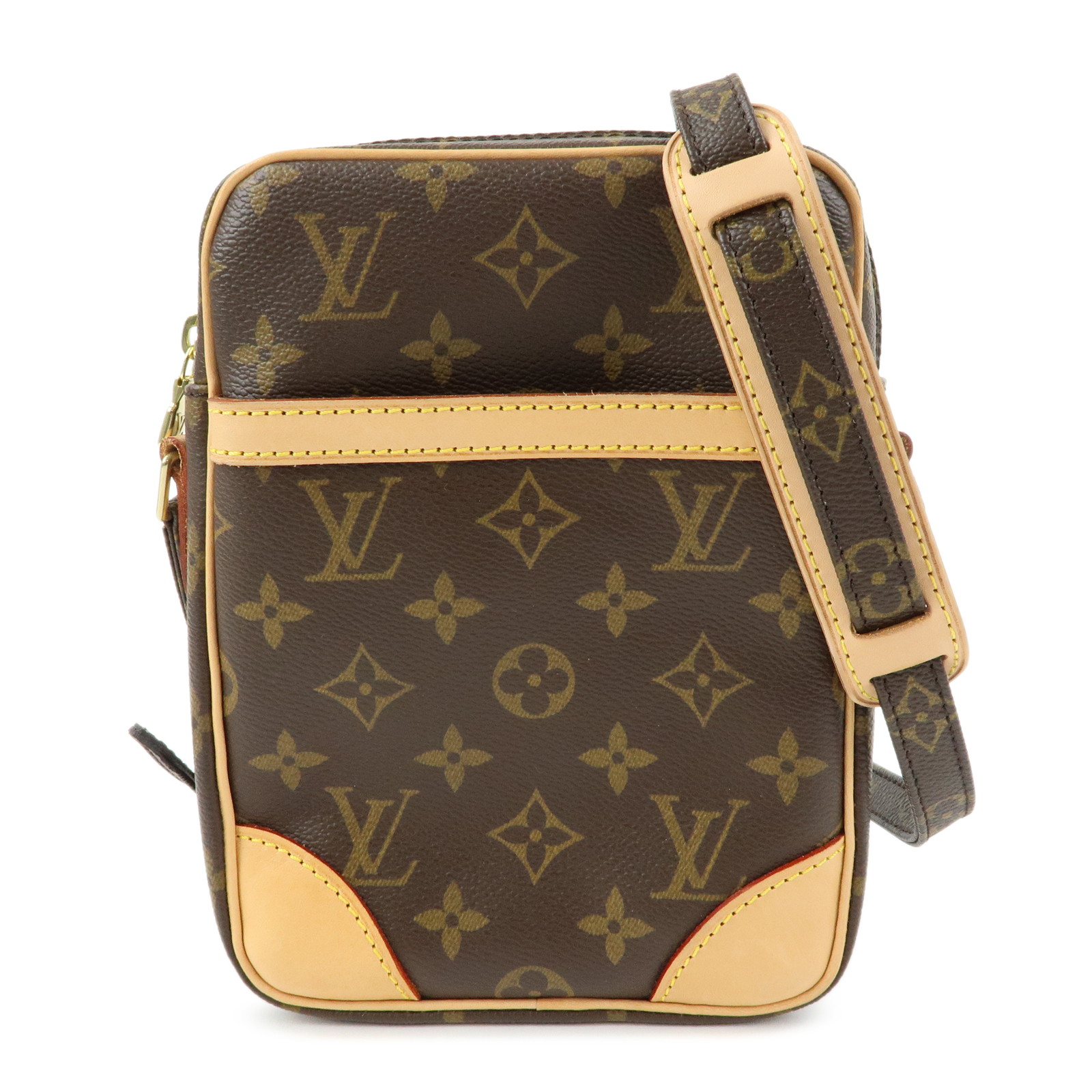 Louis Vuitton ルイヴィトン モノグラム ダヌーブ ショルダーバッグ クロスボディバッグ 赤銅色 M45266【中古】【美品】【貨物輸送無料】【返品可】