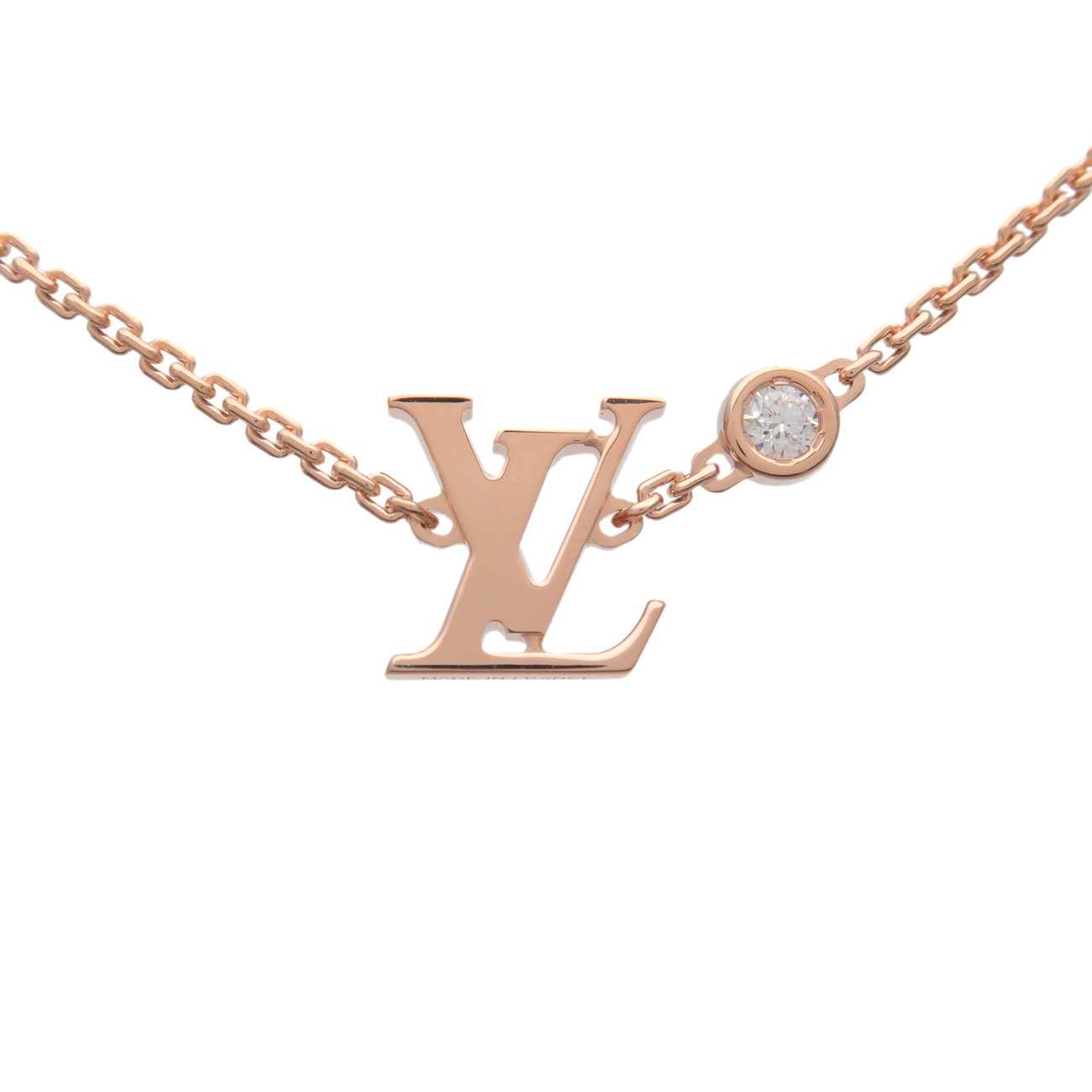 Louis Vuitton ルイヴィトン パンダンティフ イディール ブロッサム 1P ダイヤ ネックレス K18 750PG ダイヤモンド ピンクゴールド Q93655【中古】【新品仕上げ済み】【送料無料】【返品可】｜ブランドショップ CLASS-A