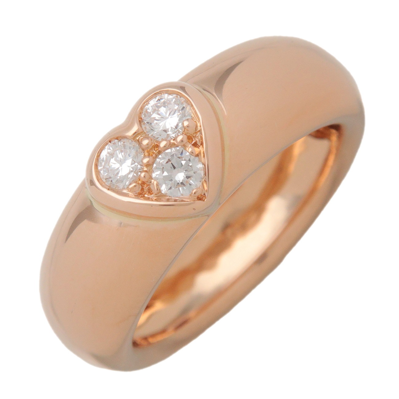 Tiffany\u0026Co. ティファニー 友好的な関係 ハートモ旗がしら 3P金剛石 輪っか 指環 9号 K18 750YG 黄色ゴールド【中古】【新品入眼済み】【貨物輸送無料】【返品可】