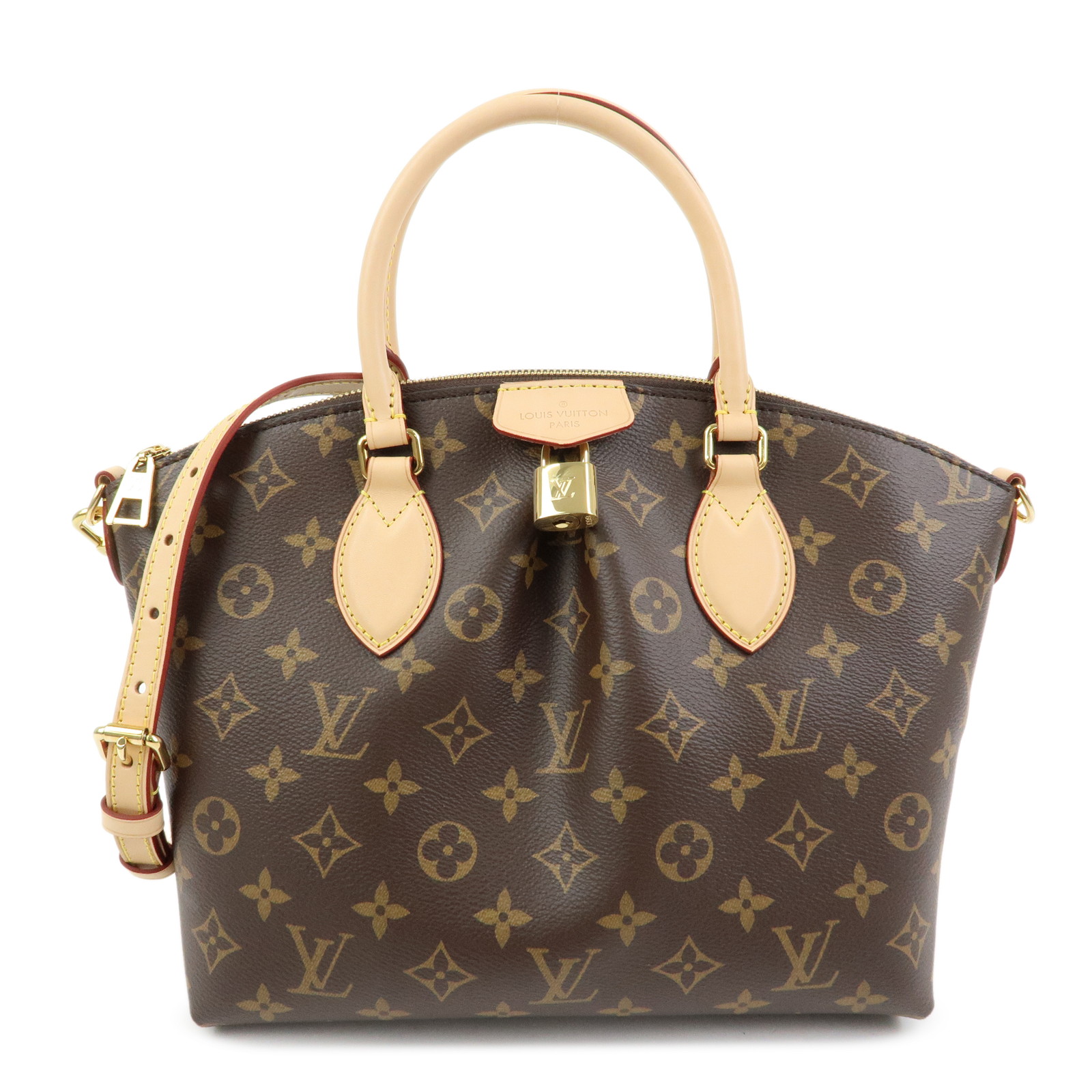 Louis Vuitton ルイヴィトン モノグラム ボエシNM PM 2Way ハンドバック ショルダーバッグ 帆布 なめし革 赤銅色 M45986【中古】【美品】【貨物輸送無料】【返品可】