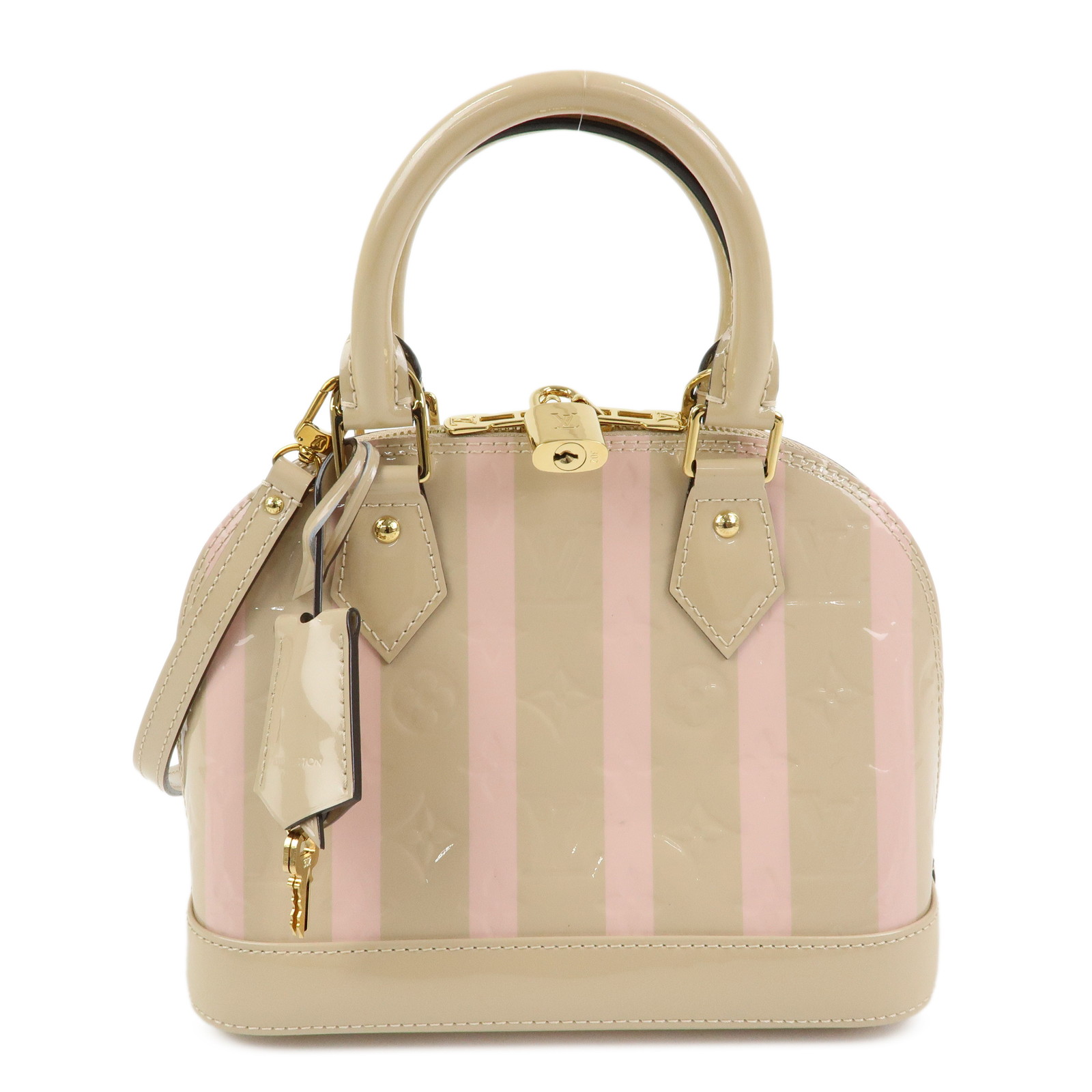 Louis Vuitton ルイヴィトン モノグラム ヴェルニ アルマBB 2Way ハンドバッグ ショルダーバッグ デュンヌ M90970【中古】【美品】【送料無料】【返品可】|ブランドショップ CLASS-A