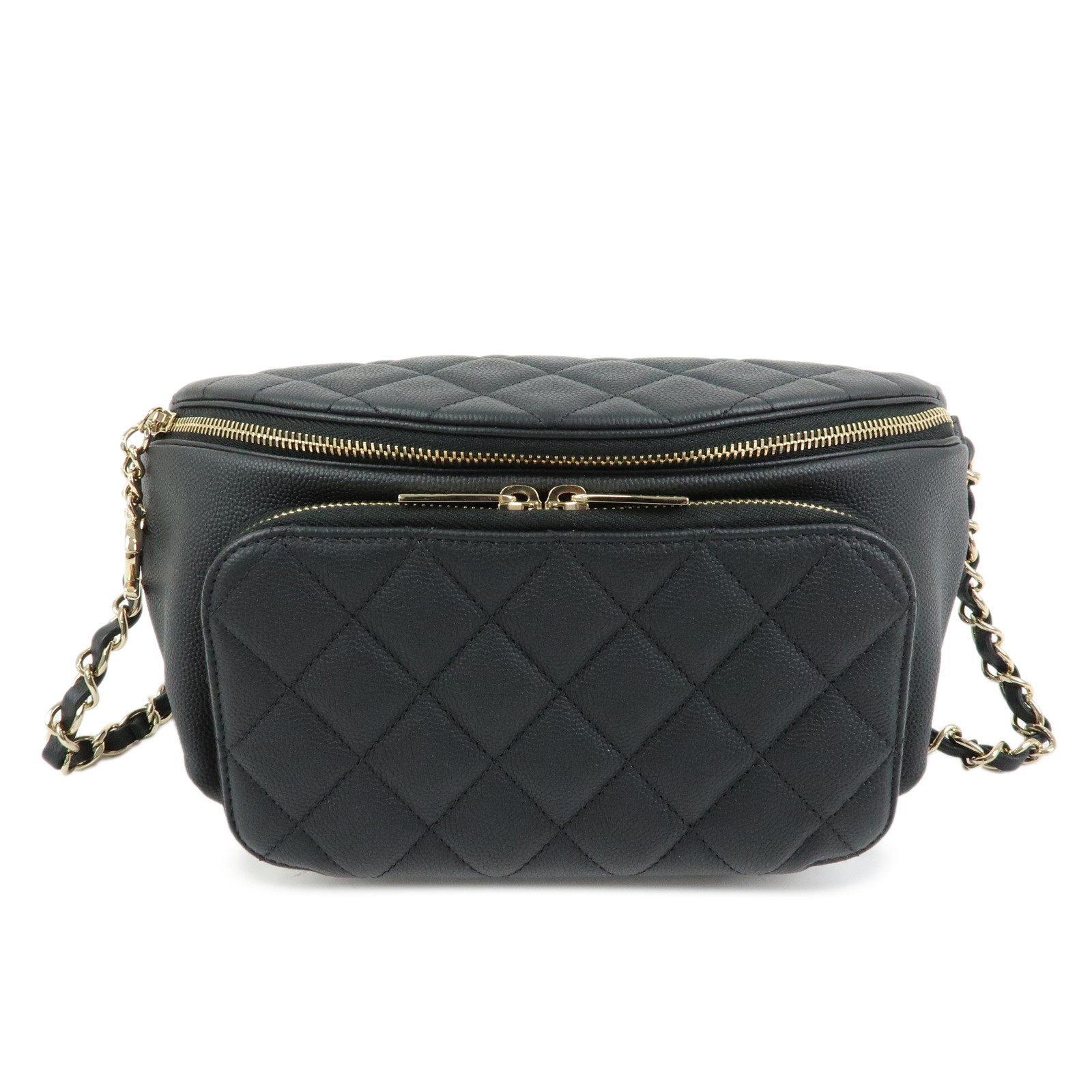 CHANEL シャネル マトラッセ 酉の方角御徒面子 上半身御徒面子 キャビア人はだ 黒いこと【中古】【美品】【貨物輸送無料】【返品可】
