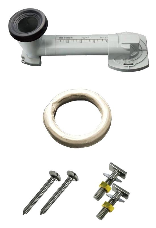 トイレ用パーツ 排水心変更セット:200mmからリモデルへ (KQ/QR/EXシリーズ向け) KQE-200SET|神秘の館