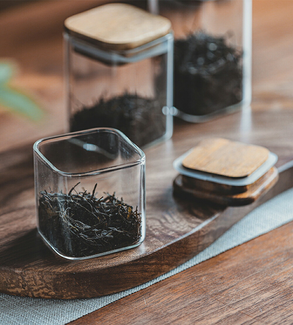 確認用　ガラス容器 密閉ガラスポット 500ml ホワイト MG-W500 | 保存容器 通販