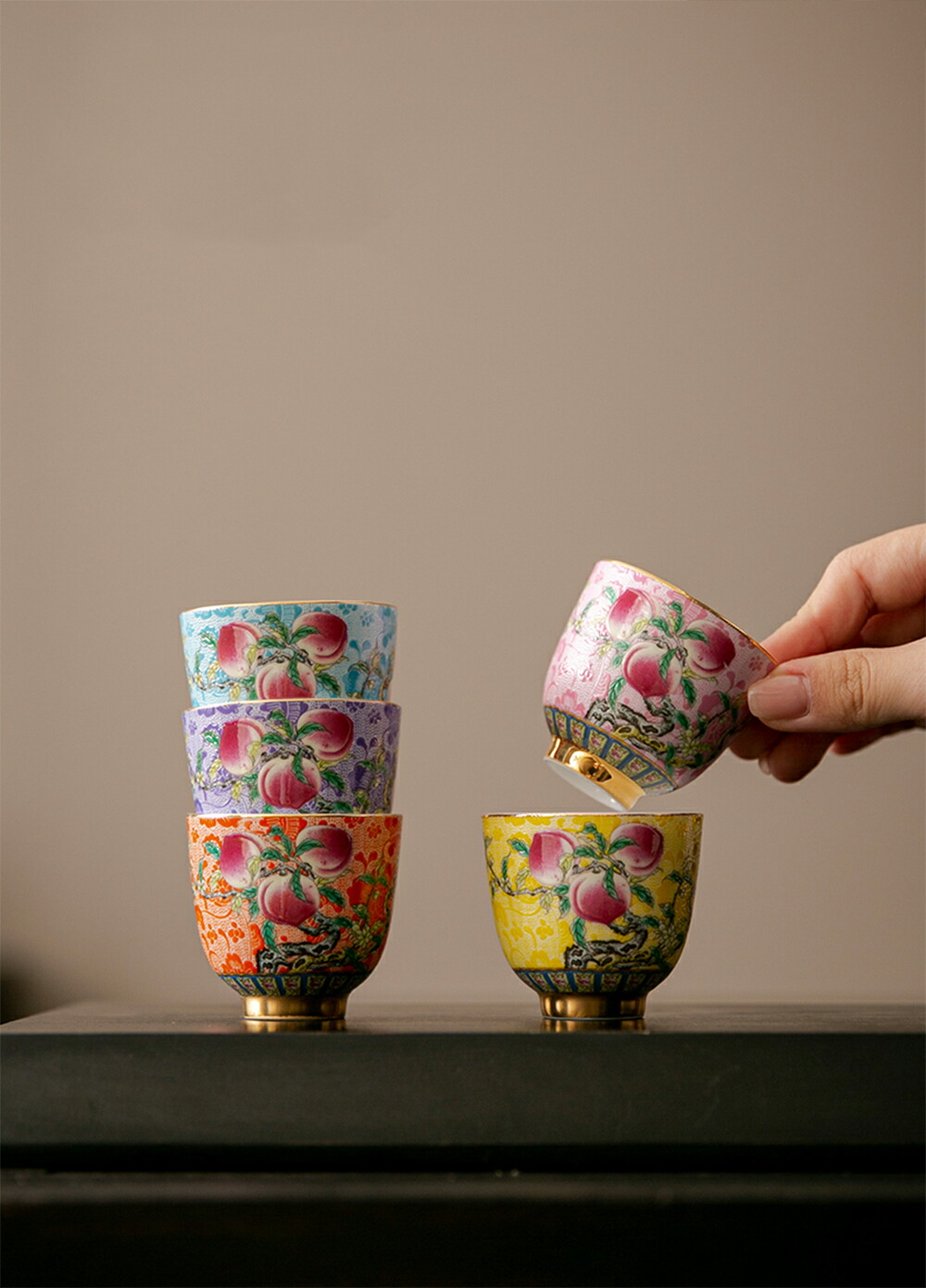 楽天市場】お茶旅 景徳鎮 蓮の茶杯（煎茶碗）Φ5.9cm * H4.2cm 30cc