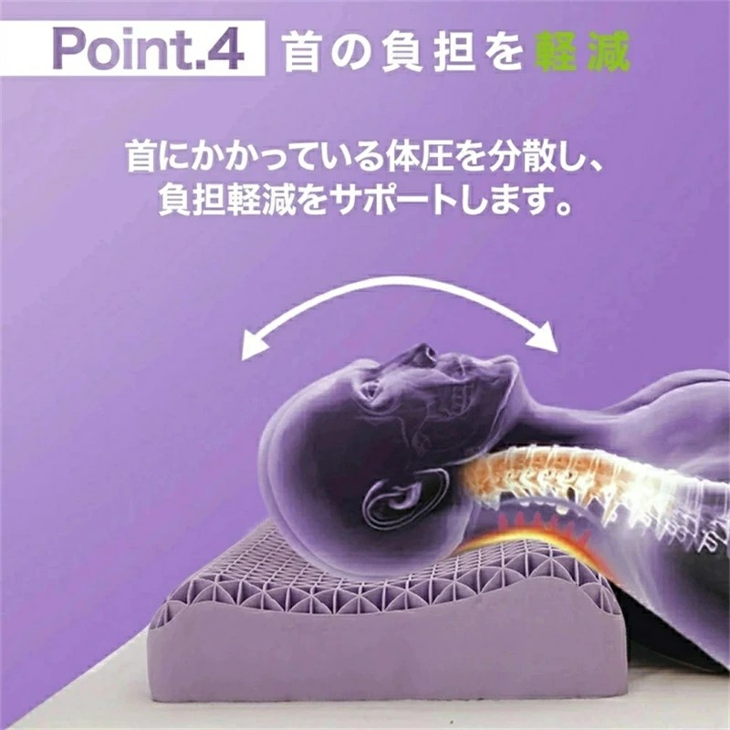 枕 枕カバー 付き 洗える 通気性 抜群 横向き寝用枕 うつぶせ寝 まくら 柔らかい ジェル 首 寝返り 横向き 仰向け いびき ゲル 低反発枕 高反発枕 高さ調節 誕生日 クリスマス ギフト プレゼント｜神秘の館