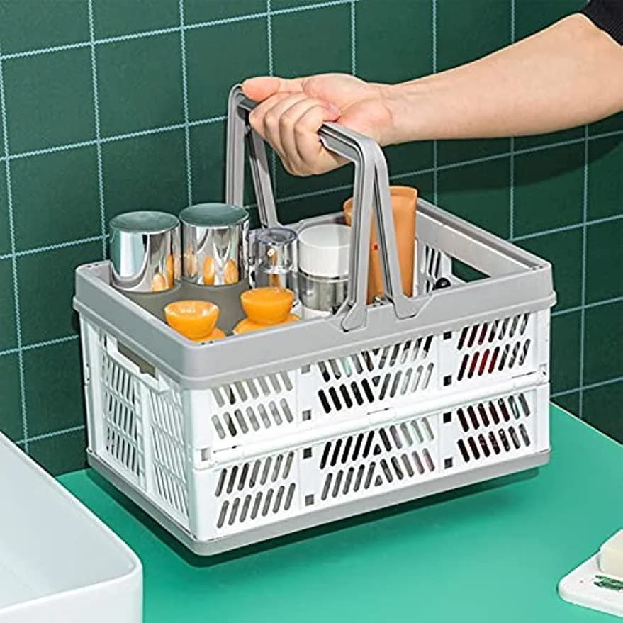 たためるバスケット マーケットバスケット バスケット カゴ 収納 アウトドア キャンプ用 カゴ 買い物かご バスケット おしゃれ フォールディングバスケット|神秘の館
