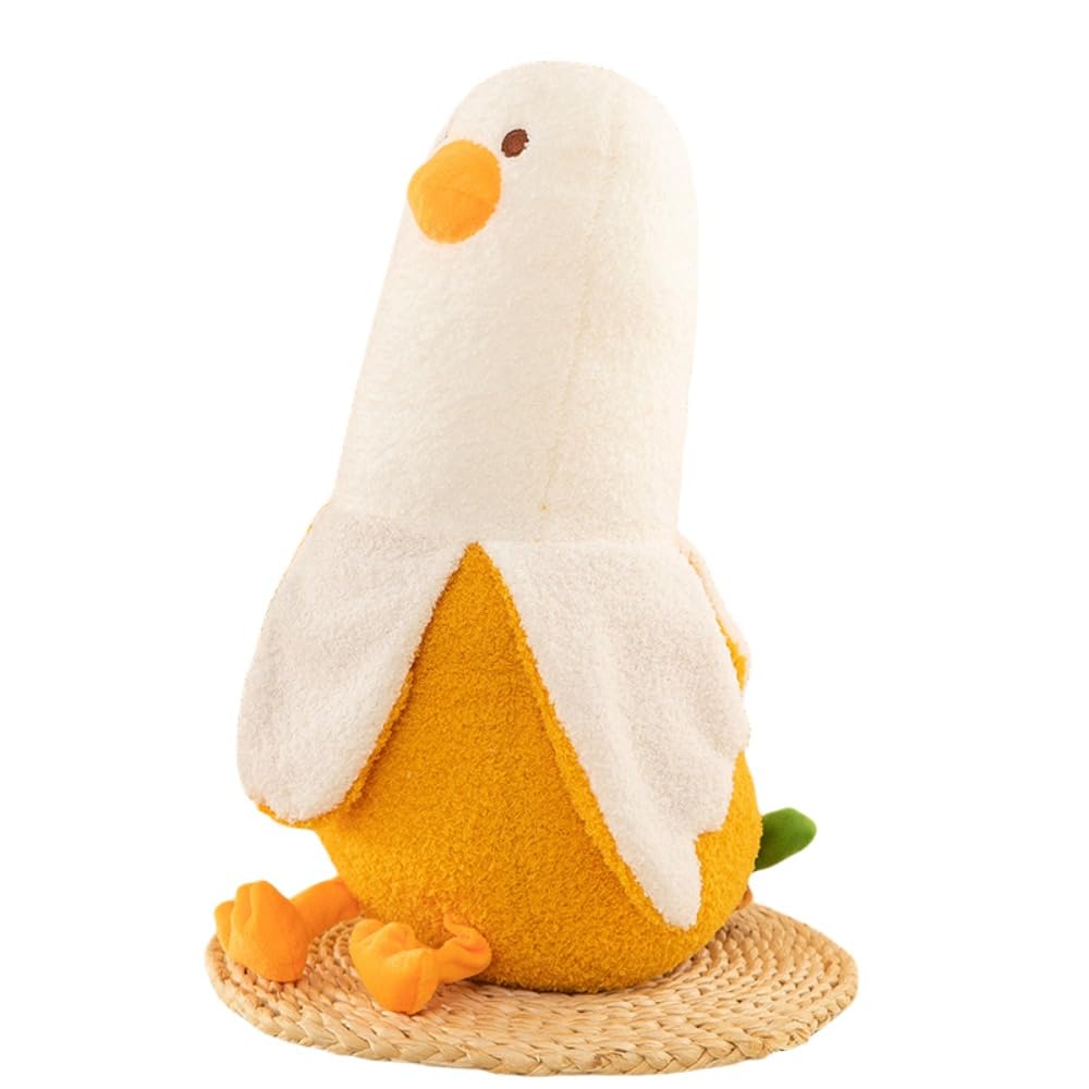 ぬいぐるみ バナナの木 抱き枕 好いたらしい 抱き枕 毛の荒物 バナナダックBanana Duck 合鴨 もこもこ 添い寝枕 面白可笑しい ロング 抱きまくら 気持ちいい 母の日の差し上げ物 喜び事 クリスマス (  糎,黄み) 生活雑貨-その他-収納用品