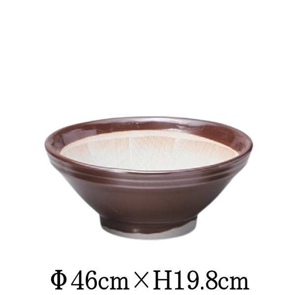 駄知すり鉢15.0 あたり鉢 当り鉢 麦とろ鉢 納豆鉢 とろろ鉢 ゴマすり鉢 丼 大鉢 日本製 国内産 おしゃれな業務用食器 お皿大皿深皿 和食器|業務用食器 Dear Dish BASARA