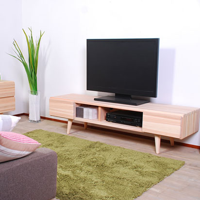 楽天市場】杉のSORA 130TVボード天然木 テレビ台 テレビボード