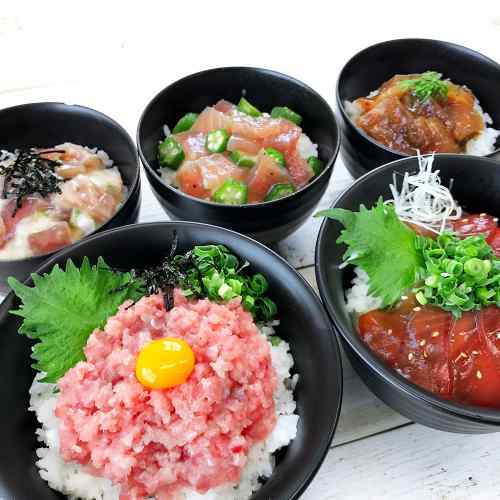 静岡 石原水産 豪華 まぐろ丼 5種 10食セット ねぎとろ 漬け旨塩 旨辛 山かけ 食べ比べ ご飯のお供 冷凍 簡単調理 お取り寄せ グルメ ギフト｜DISM ＆ Co.