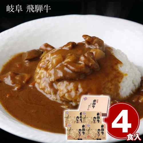 飛騨牛 カレー セット 4食 詰め合わせ 冷凍 和牛 黒毛和牛 岐阜県 ご当地 グルメ お取り寄せ 惣菜 高級 カレーライス 中辛 贅沢 保存食 常備 ギフト 贈答 景品 飛騨牛カレー 220g 4個｜DISM ＆ Co.