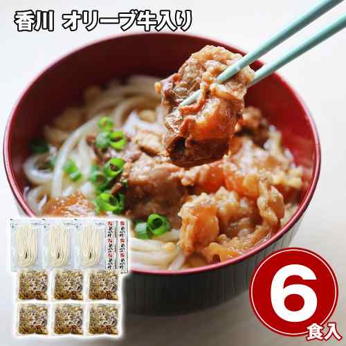 香川 オリーブ牛 入り 牛すじ 煮込み うどん 6人前 冷凍 讃岐うどん さぬきうどん 牛すじ煮込み 牛肉 惣菜 お取り寄せ グルメ ギフト 贈り物 麺 煮込みうどん 半生麺 本格 包丁切り 贅沢 おつまみ 夜食 昼食｜DISM ＆ Co.