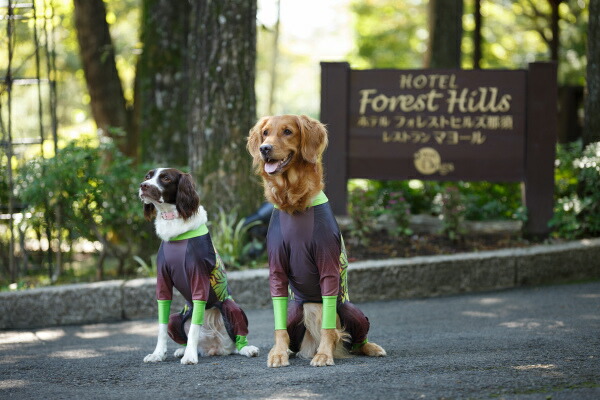 犬服 撥水性とストレッチ性の高い高機能ドギースーツ リーフ 中型犬 大型犬用 アクティブワン 犬服 ゴールデンレトリバー 犬用品 コーギー ラブラドールレトリバー シェパード ドーベルマン ボーダーコリー ダルメシアン シベリアンハスキー トンボ With 犬の洋服屋
