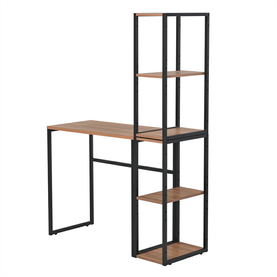 楽天市場】【新品登場】パソコンデスク 3段シェルフ付 PCデスク 机