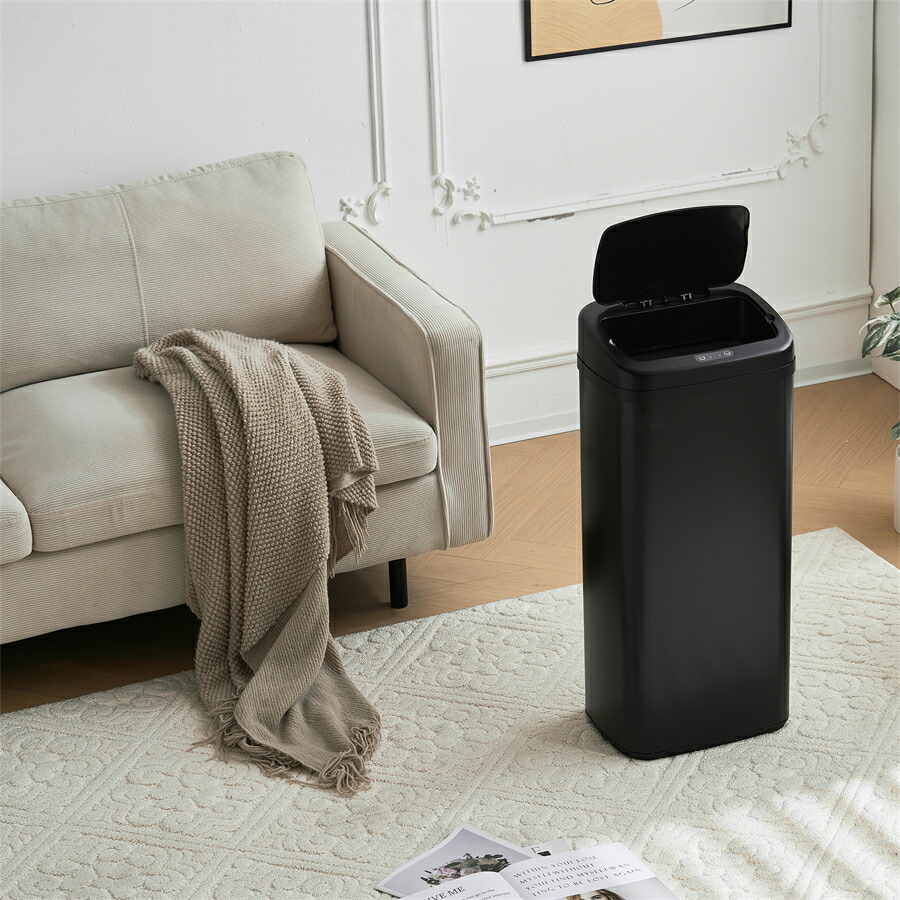 【人気商品】センサー全自動開閉式 ゴミ箱 大容量 45L ブラック