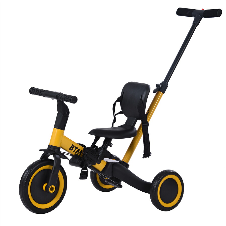 【あと5時間★15%OFF+倍P】三輪車 足けりバイク 一台4役 ベビーカー かじとり 手押し棒付 子供用三輪車 子供自転車 3輪 キッズ 幼児 自転車 バイク ペダル付き コントロールバー付き 乗用玩具 軽量 誕生日 1-5歳 組み立て簡単 プレゼント
