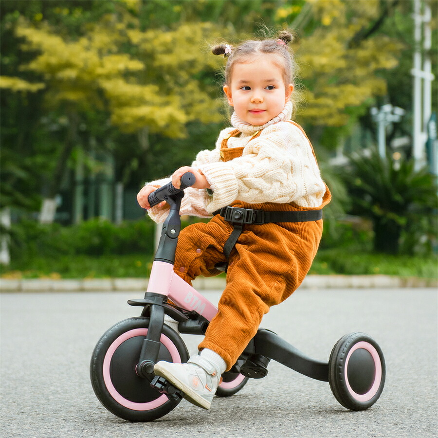 【あと5時間★15%OFF+倍P】三輪車 足けりバイク 一台4役 ベビーカー かじとり 手押し棒付 子供用三輪車 子供自転車 3輪 キッズ 幼児 自転車 バイク ペダル付き コントロールバー付き 乗用玩具 軽量 誕生日 1-5歳 組み立て簡単 プレゼント