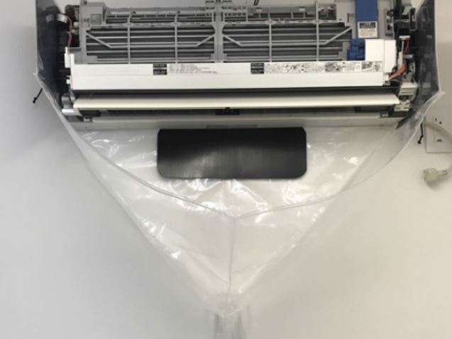 【エントリーでP5倍】タスコ 壁掛用エアコン洗浄カバー（オープン型） TA918CB