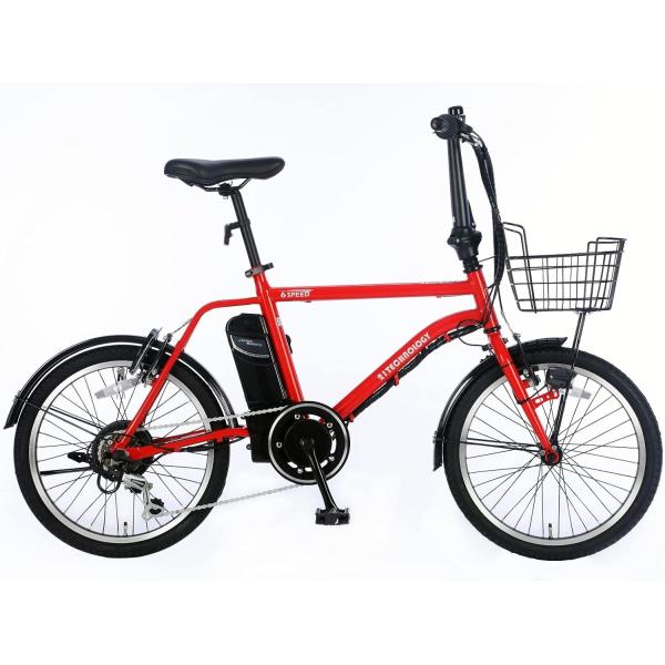 21科学技術(21Technology) DASK206(赤いこと) 電動助けること銀輪 ミニベロ 狭い道車 20in