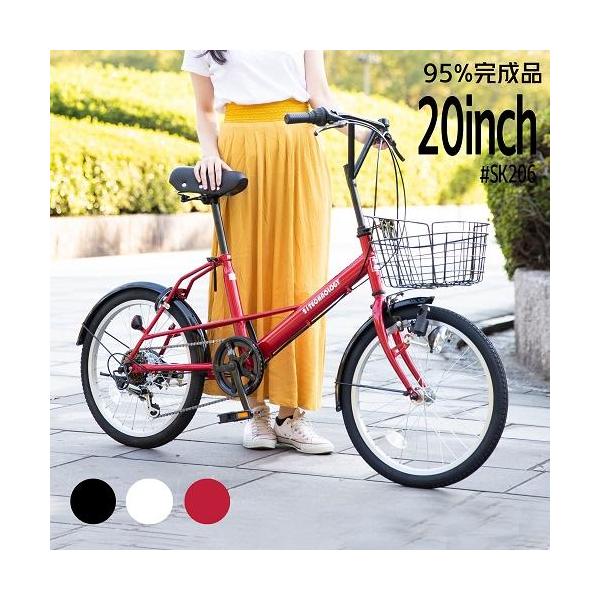 ミニベロ 20in シマノ製6段変速 21科学技術(21Technology) SK206(赤いこと)