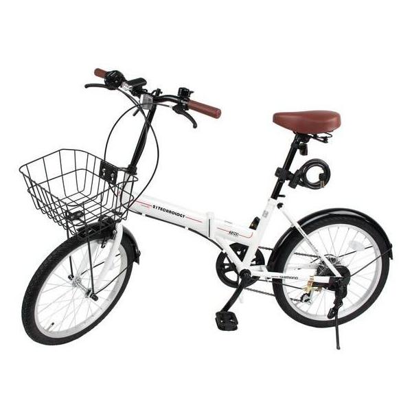 21Technology 折りたたみ 小径車 BL206W bl206-white【代引不可】【お客様組立】｜でんでんショッピング 店