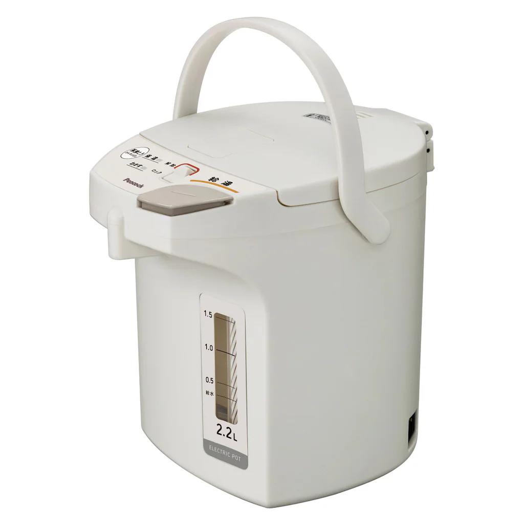 ピーコック 省エネ電気給湯ポット 2.2L ライトグレー WMS-22HL