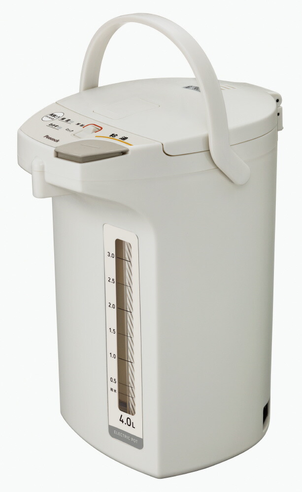 ピーコック 電気ポット(電動給湯式)省エネタイプ 4.0L ライトグレー WMS-40HL|でんでんショッピング 店