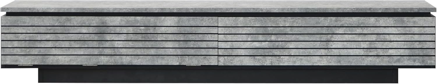 61226 バンディ（GY）180 TV  TV台 TVゲーム盤 テレビ受像機台 テレビ受像機ゲーム盤 置き目ゲーム盤 180糎 50in 50型 抽き出し 引き戸 納める ヴィデオディスク リコーダー 家電 パウダーコンパクト か細い 白木 石目調 自然的 今めかしい 分かりやすい 昼御飯 リビング やり方台