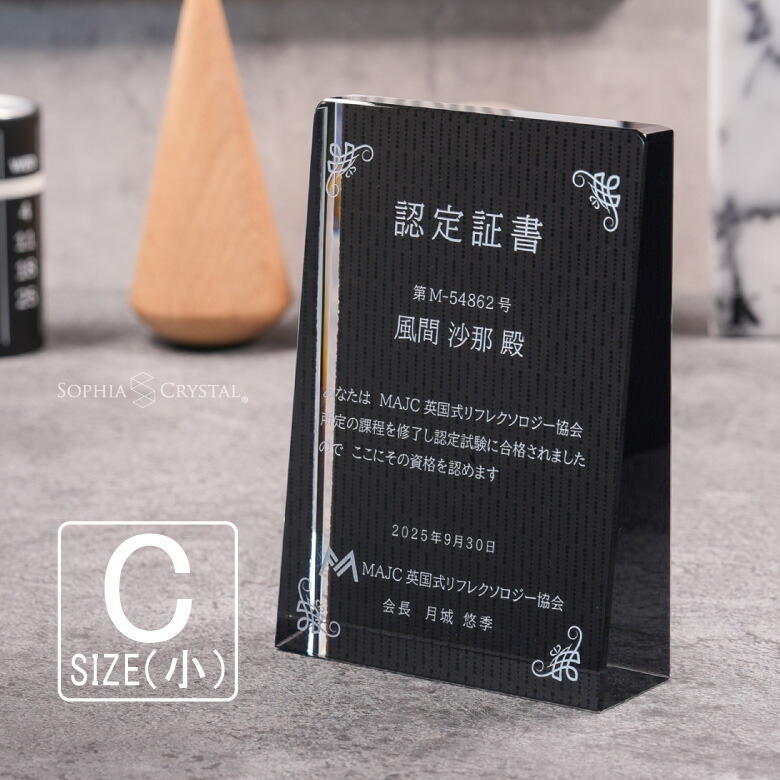 ブラックビューティー 表彰盾 DP-17C-bb(小) クリスタル 黒 表彰楯 名入れ 記念品 表彰状 盾 卒業 感謝 退職記念 周年記念 創立記念 ゴルフコンペ ホールインワン スポーツ大会 イベント 優勝 トロフィー プレゼント ギフト DPB-17