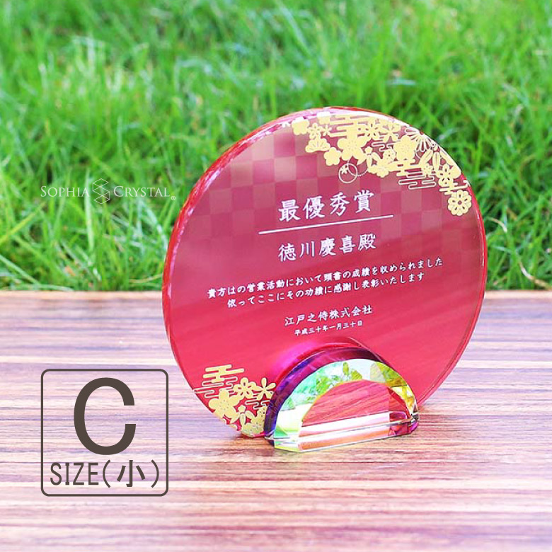 トロフィー クリスタル 盾 DP-14C(小) 名入れ 記念品 表彰状 表彰 盾 表彰楯 卒業 感謝 退職記念 周年記念 創立記念 ゴルフコンペ ホールインワン スポーツ大会 イベント 優勝 トロフィ プレゼント ギフト.