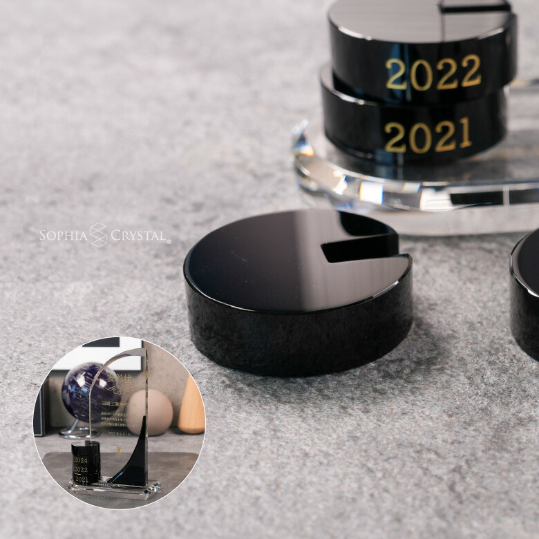 表彰盾用 丸パーツ 1個 DP-23-parts 名入れ オリジナル 記念品 追加購入 表彰状 楯 周年記念 創立記念 ゴルフコンペ スポーツ大会 イベント 優勝 トロフィー プレゼント ギフト おしゃれ